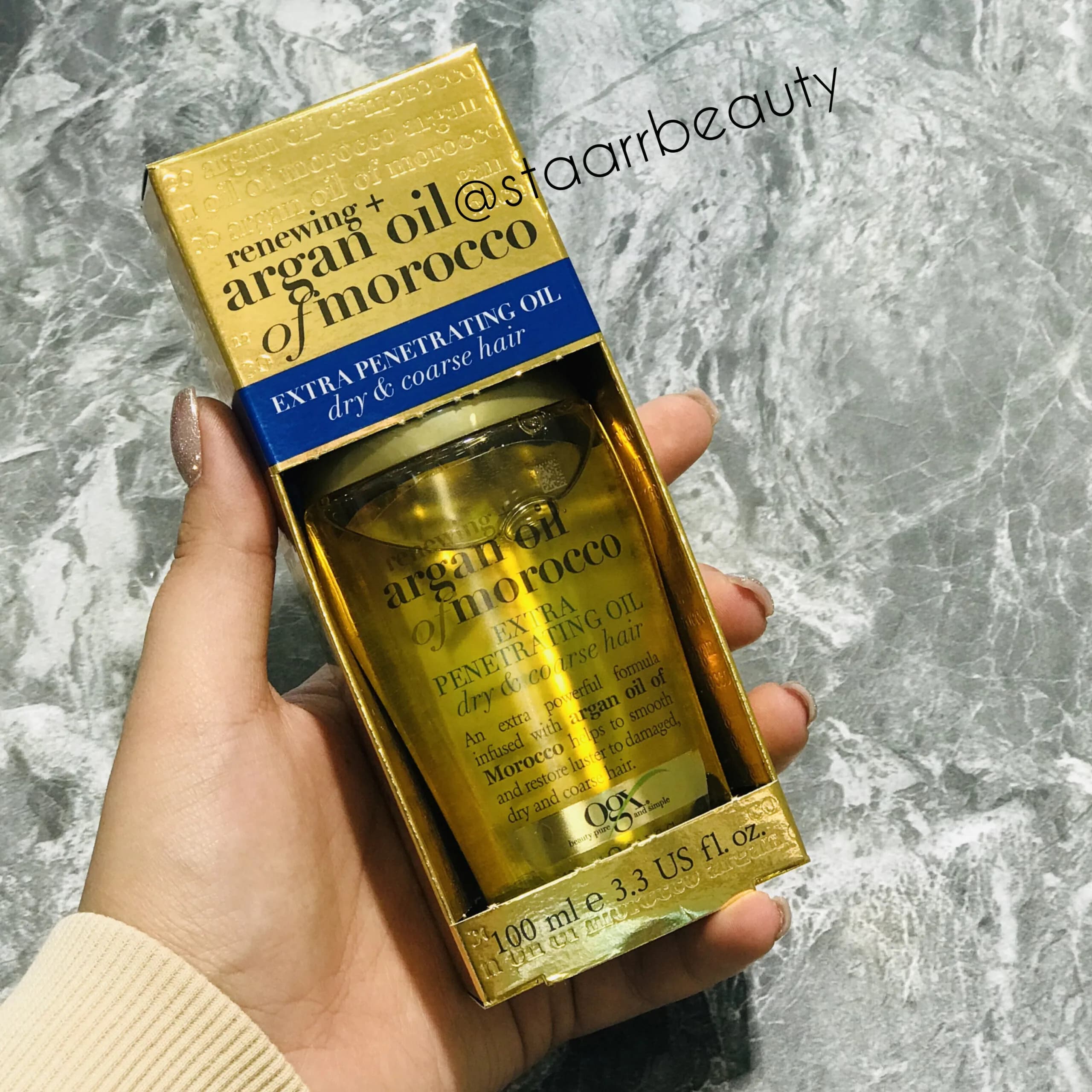 روغن مو آرگان او جی ایکس مناسب موهای خشک و آسیب دی — تصویر ۳