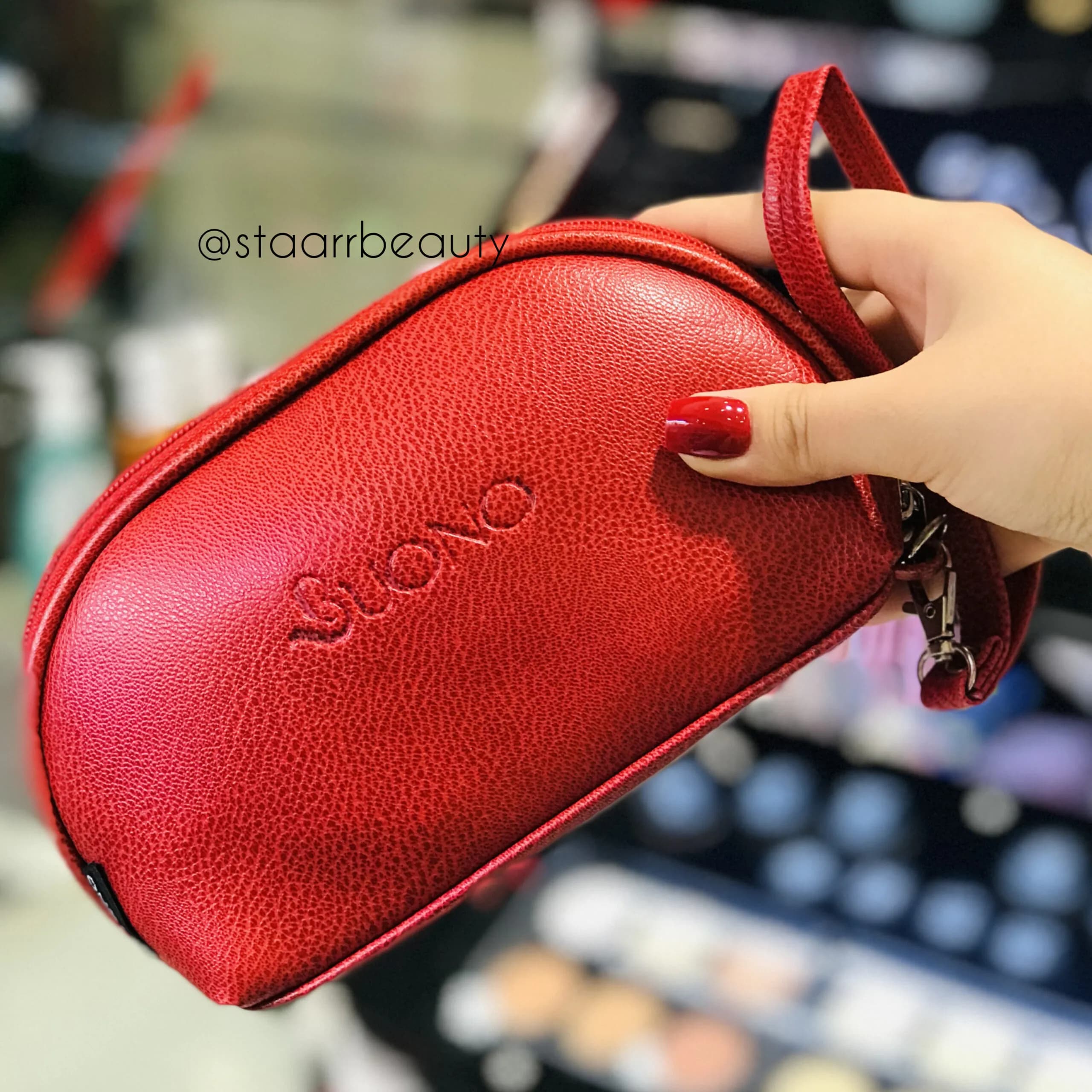 کیف آرایشی اورجینال برند بوونو رنگ قرمز Buono — تصویر ۴