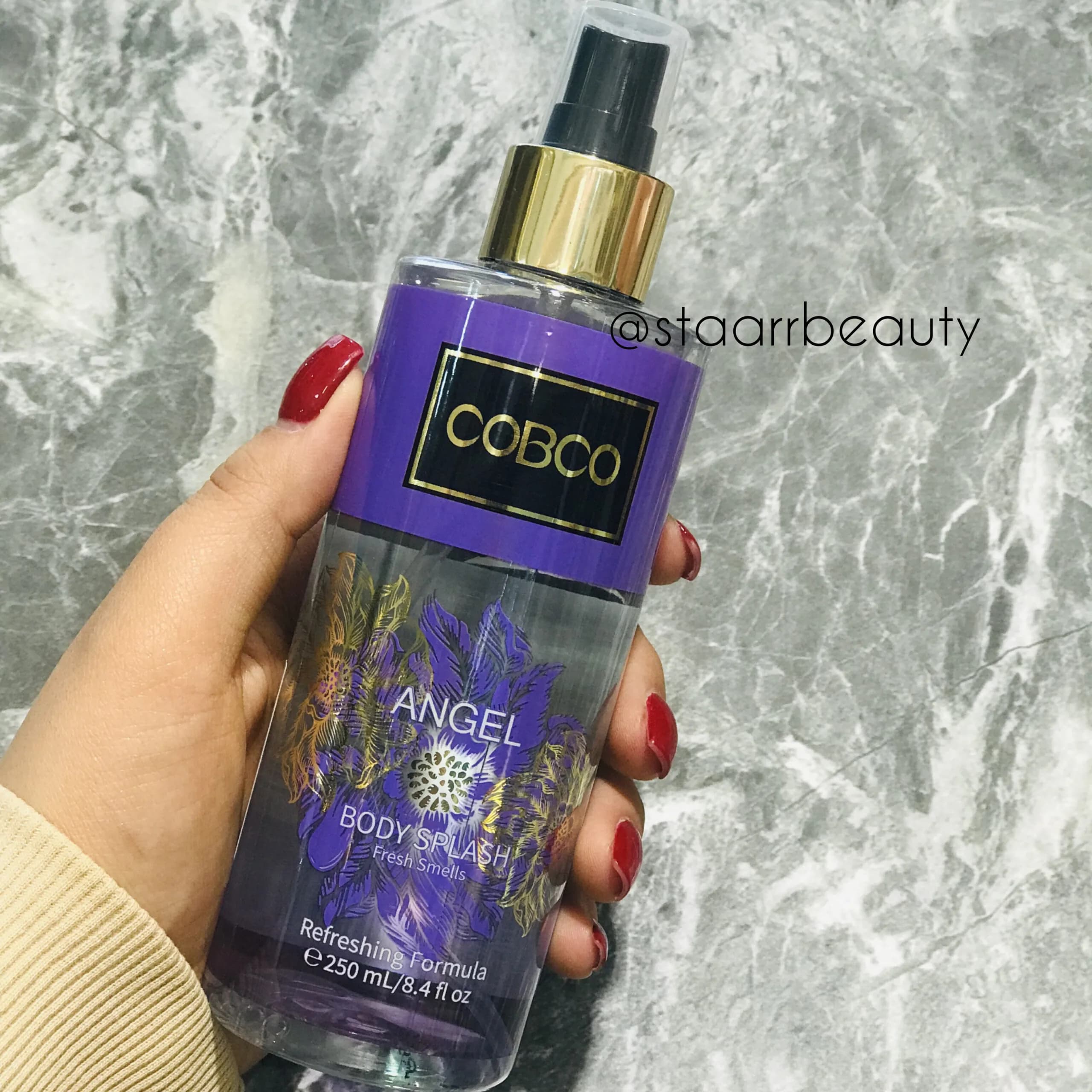 بادی اسپلش زنانه کوبکو مدل سافت انجل Angel، حجم 250 میل COBCO BODY SPLASH FOR WOMEN Angel 250M — تصویر ۳