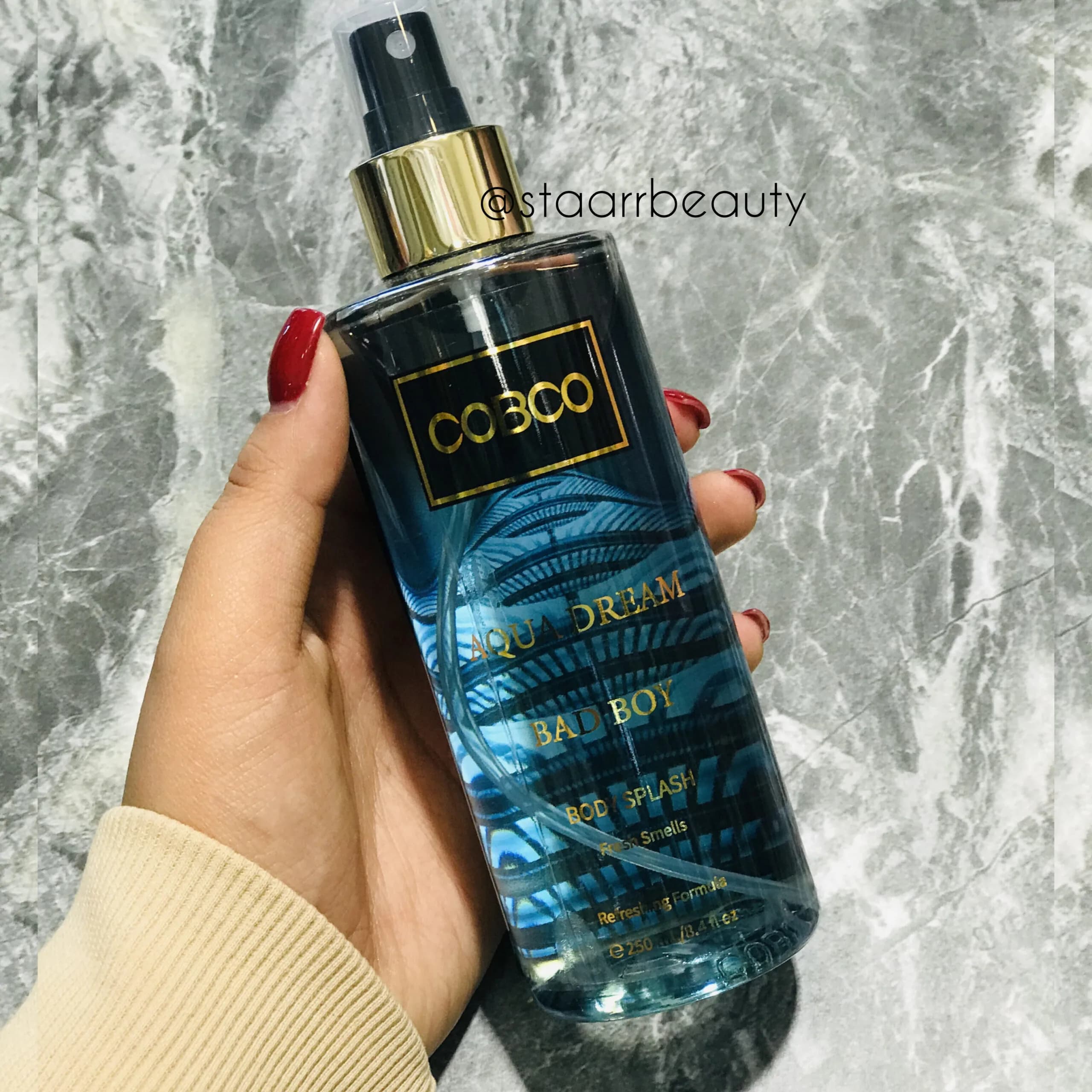 بادی اسپلش مردانه کوبکو مدل آکوا دریم Aqua Dream، حجم 250 میل COBCO BODY SPLASH FOR MEN AQUA DREAM 250ML — تصویر ۳