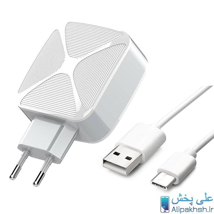 شارژر دیواری الدینیو مدل Ldinio A3310 با کابل تایپ سی — تصویر ۳