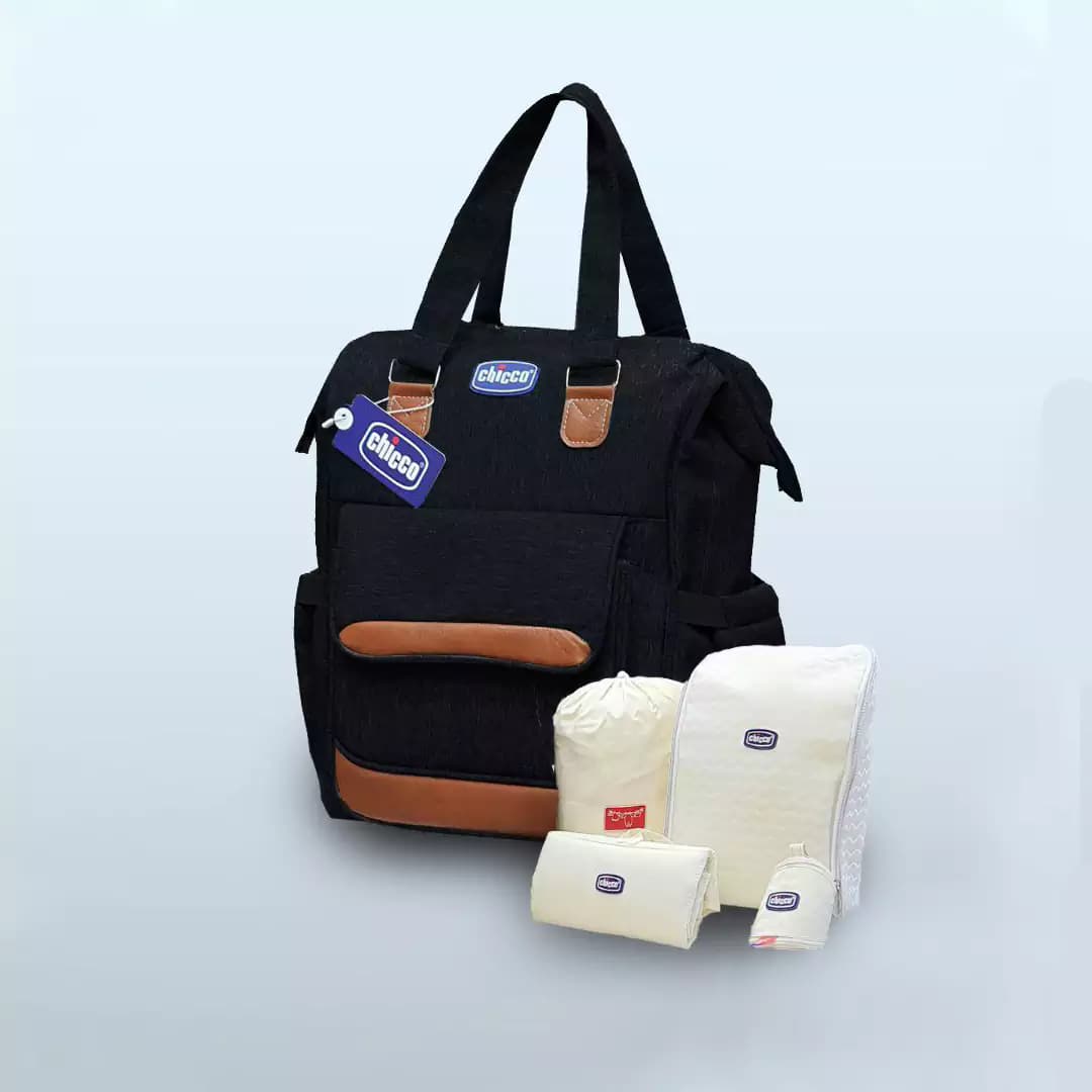 کوله پشتی لوازم کودک چیکو طرح چرم مدل CH330 — تصویر ۳