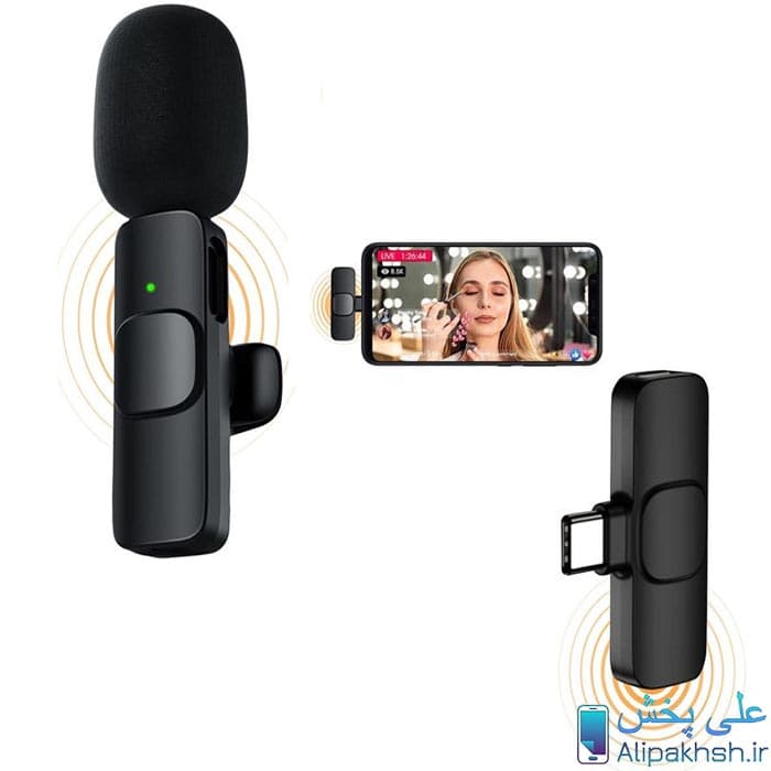 میکروفون یقه ای بلوتوثی مدل K8 — تصویر ۱۰