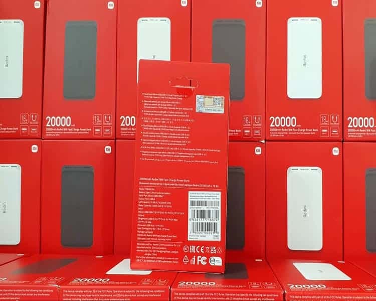 پاور بانک شیائومی 20000 گلوبال مدل PB200LZM اصل | Xiaomi 20000mAh Redmi Power Bank Original | فست شارژ 18 وات با دو پورت + PD