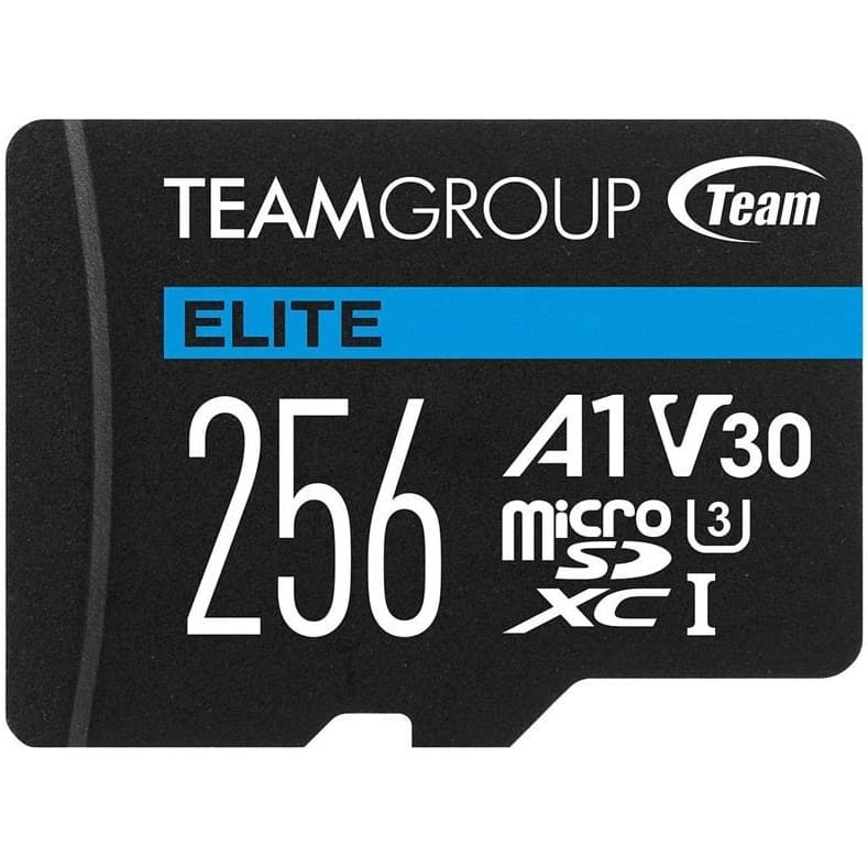 رم میکرو 256 گیگ TeamGroup Elite A1 V30 U3 C10 100MB/s + خشاب — تصویر ۳