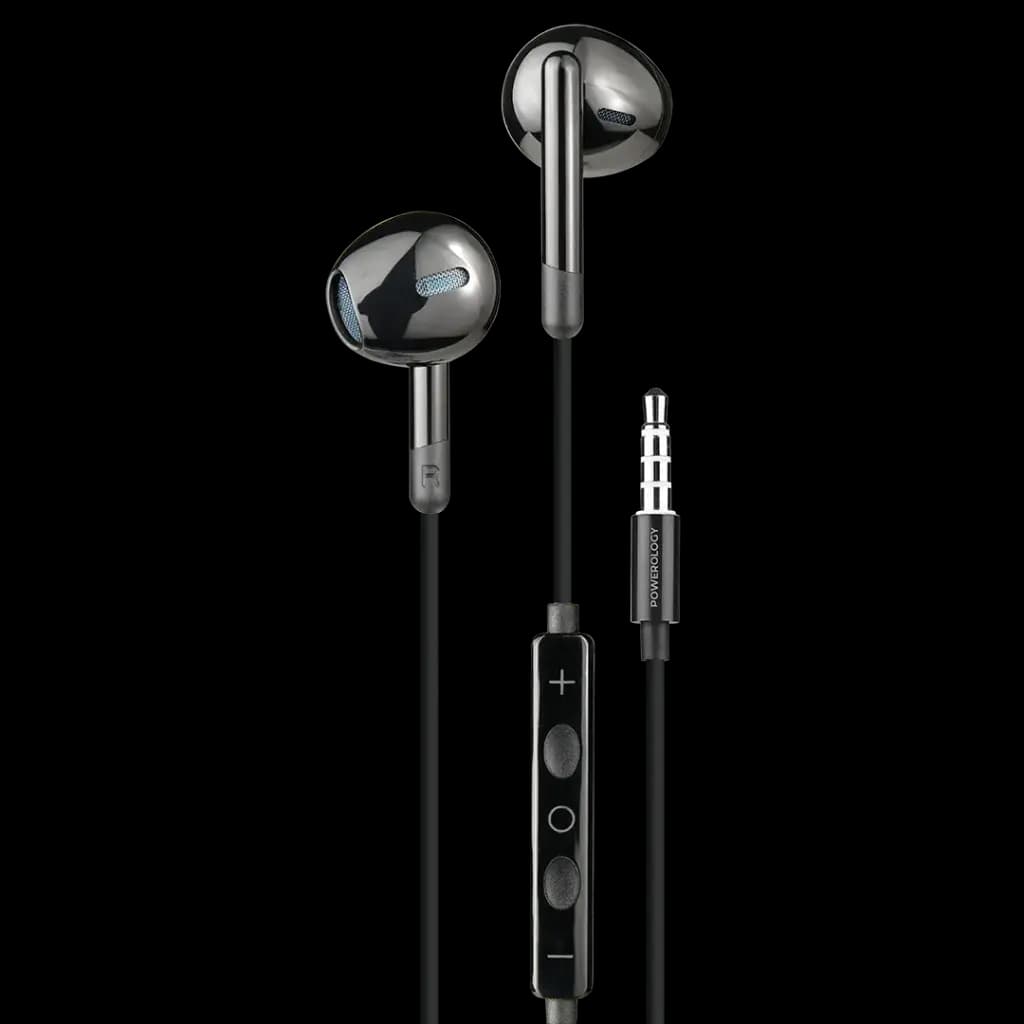 هندزفری سیمی پاورولوژی مدل AUX 3.5mm Stereo PWEPHR17