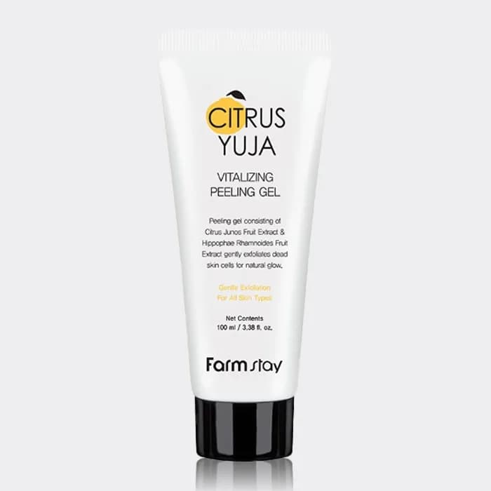 ژل لایه بردار یوجا فارم استی Farm Stay Citrus Yuja Vitalizing Peeling Gel 100ml