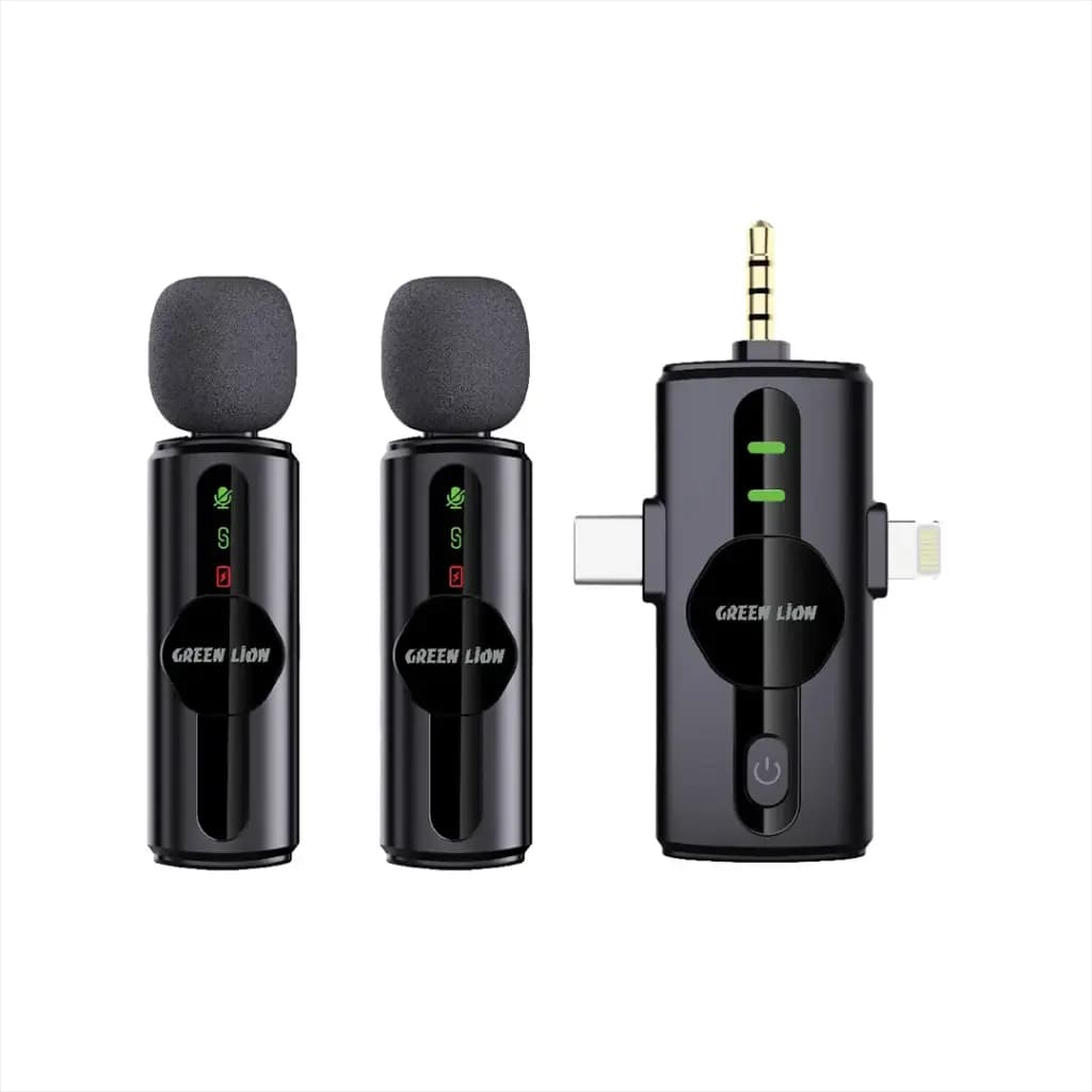 میکروفون یقه ای دو کاربره وایرلس گرین لاین مدل GM-80X GNGM80XMICBK