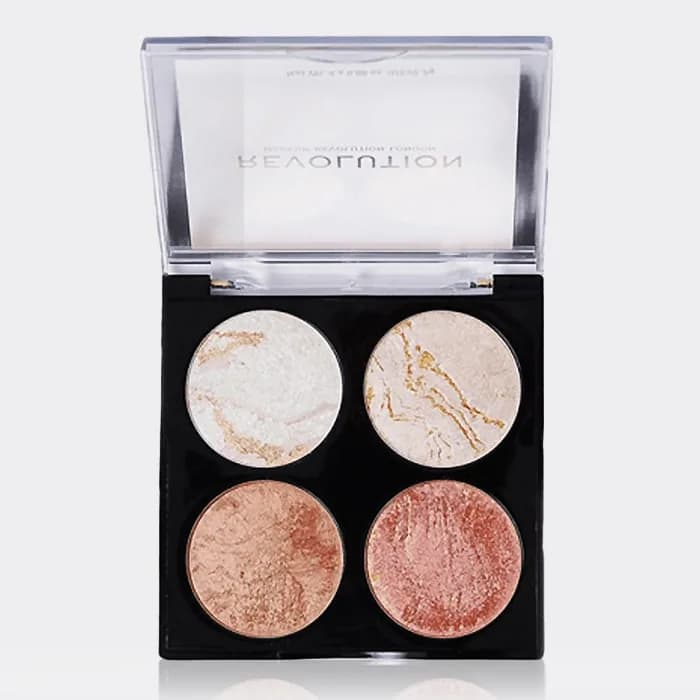 پالت هایلایتر- برنزر رولوشن چک کیت مدل Revolution highlighter and Bronzer Cheek Kit Take A Breather — تصویر ۶