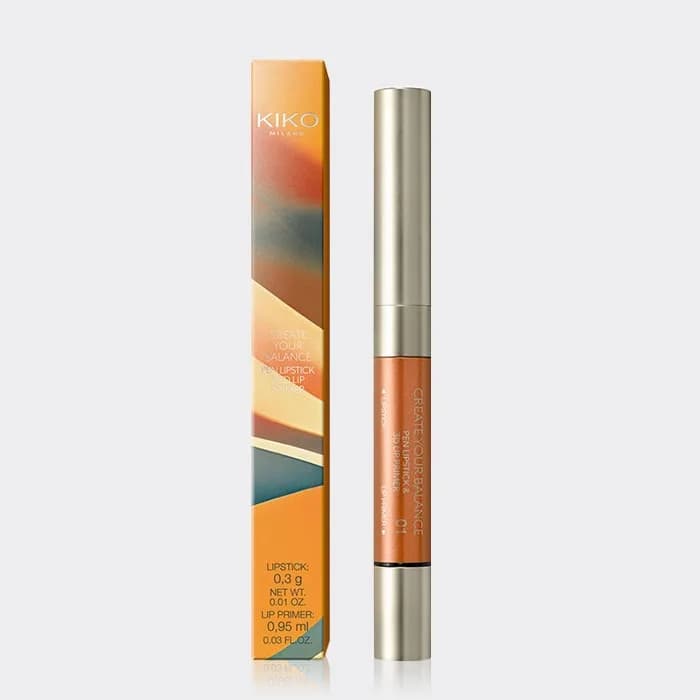 رژ لب مدادی دو سر بالانس کیکو میلانو مدل KIKO Milano Create Your Balance Pen Lipstick & 3D Lip primer — تصویر ۵