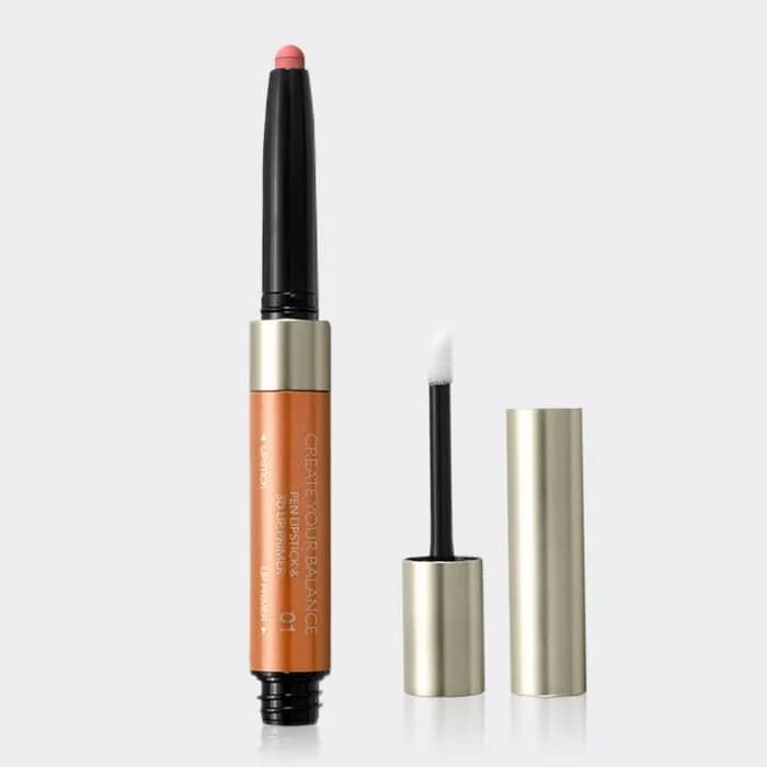 رژ لب مدادی دو سر بالانس کیکو میلانو مدل KIKO Milano Create Your Balance Pen Lipstick & 3D Lip primer