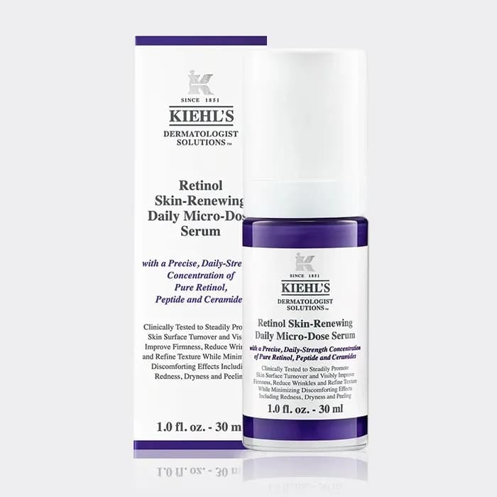 سرم ضد چروک رتینول کیلز مدل Kiehl’s Retinol Skin-Renewing Daily Micro-Dose serum — تصویر ۳