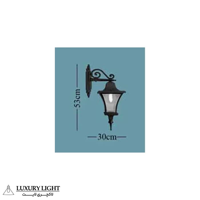 بارسا دیواری مدل E2301D | چراغ دیواری مدرن حیاط — تصویر ۳