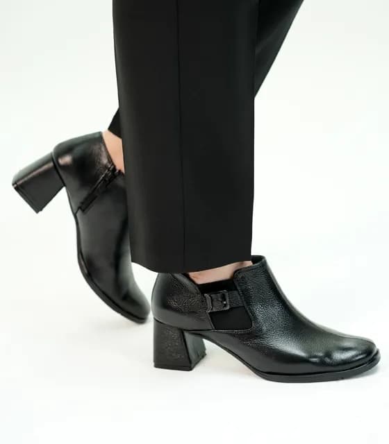کفش زنانه چرم طبیعی کد 102539 — تصویر ۴