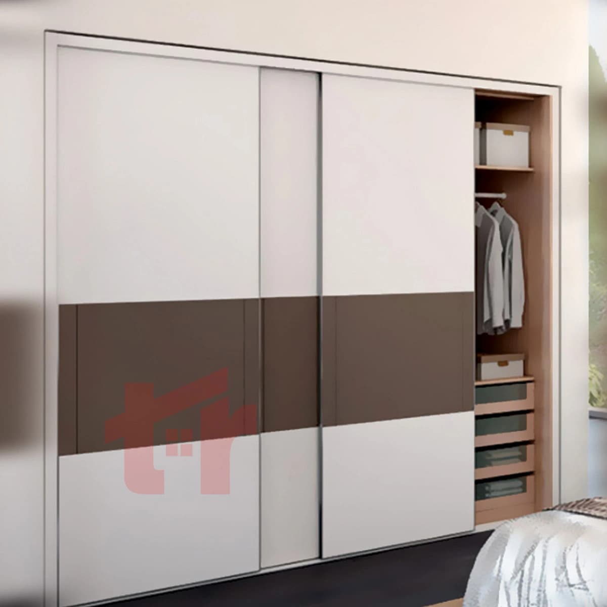 مکانیـزم تاپ لاین کمدی UM دو درب و سه درب توکار فانتونی K023-K024 — تصویر ۴