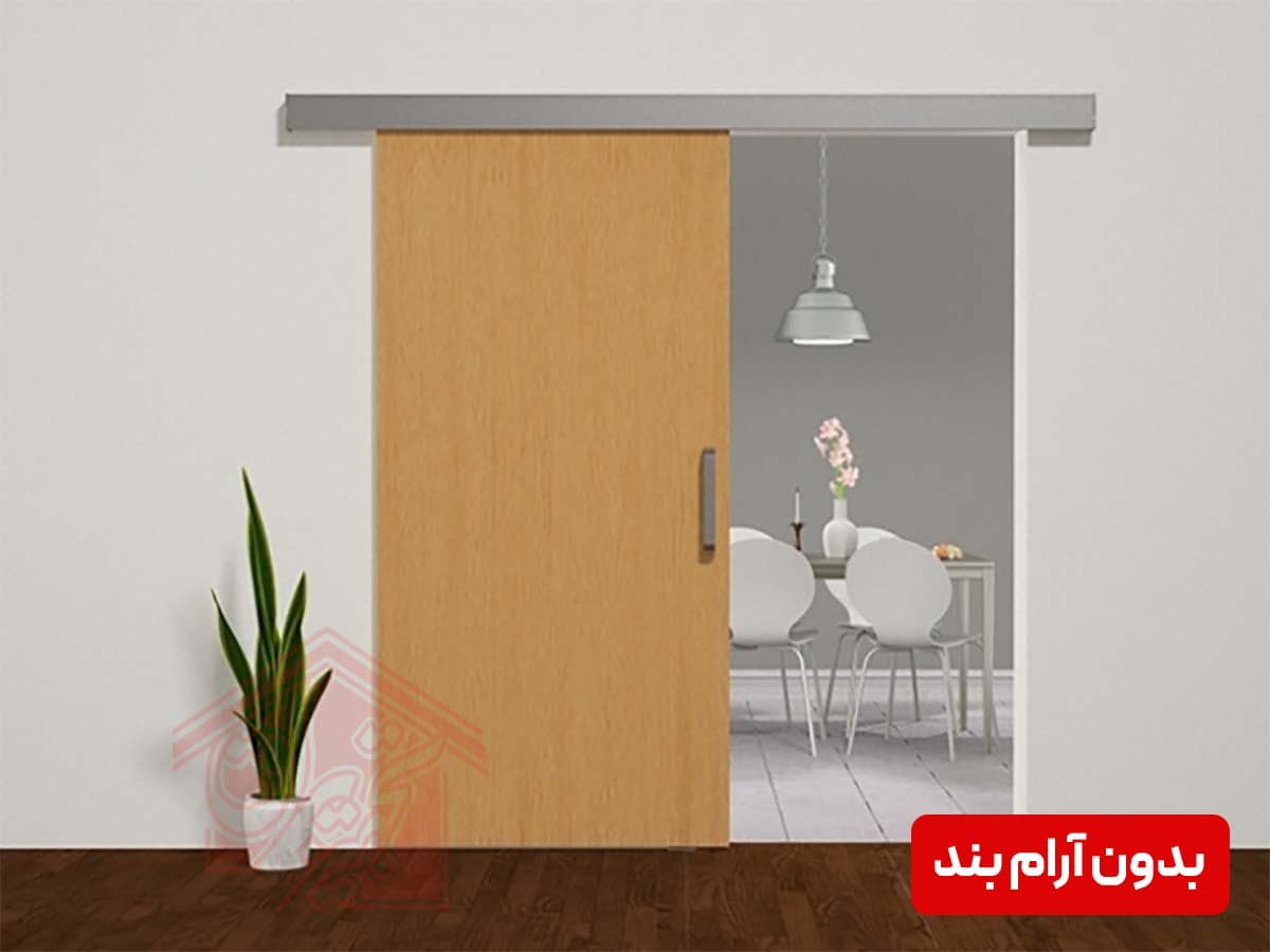 مکانیزم ریلی چوبی تک درب 120 کیلو بدون آرام بند آلباتور کد 9700