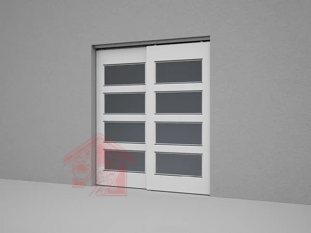 مکانیزم تک درب چوبی ریلی آویز از بالا 50 کیلو آلباتور کد 7310 — تصویر ۹