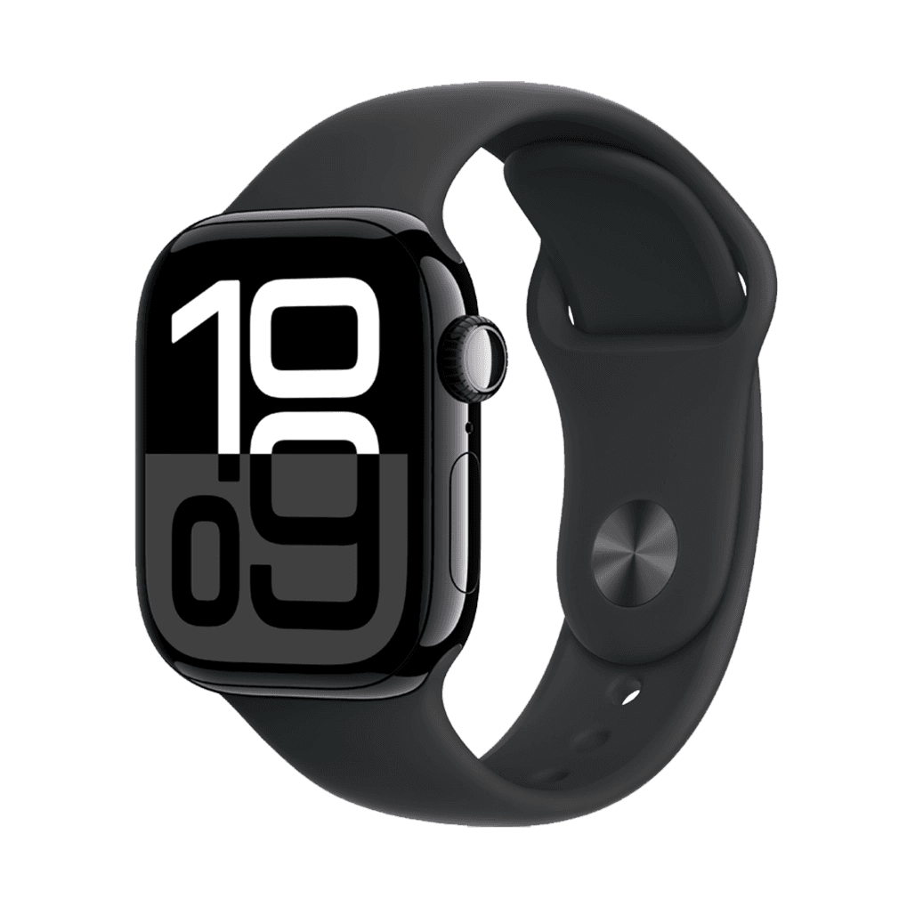 اپل واچ سری 10 سایز 46mm رنگ جت بلک همراه با بند اسپرت درحد نو