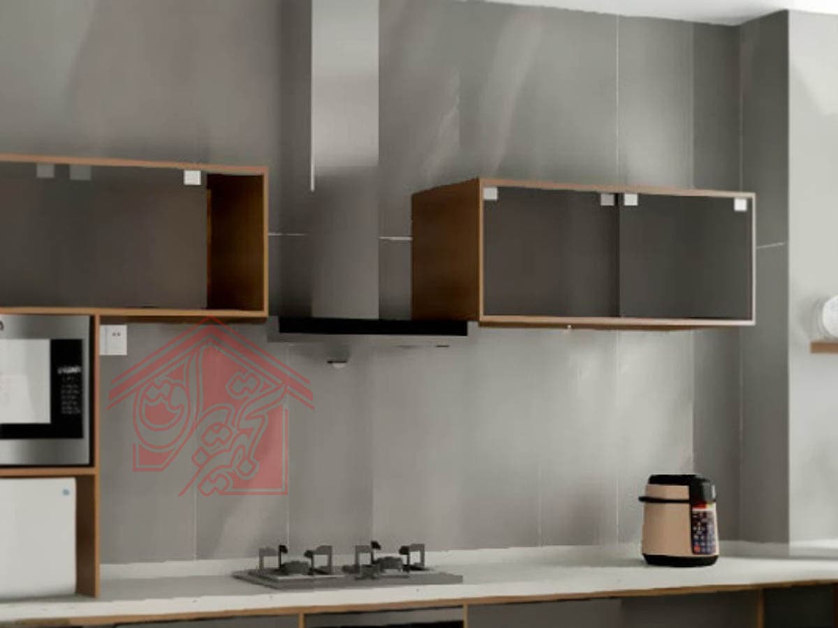 مکانیزم تاپ لاین TM دو درب توکار شیشـه ای فانتونی K523 — تصویر ۲