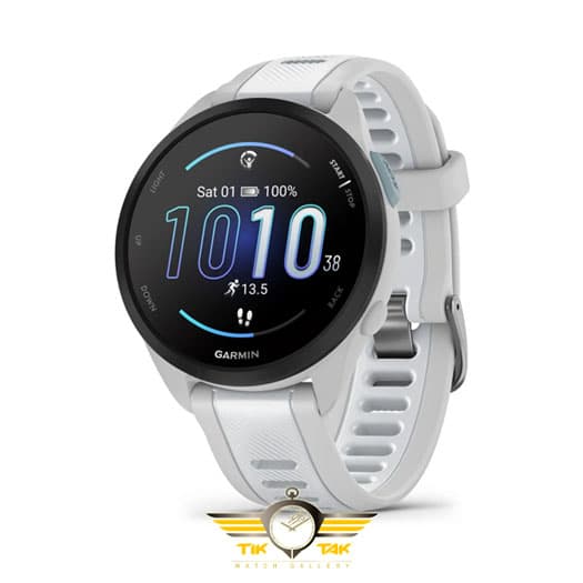 ساعت گارمین GARMIN FORERUNNER 165 MUSIC WHITESTONE