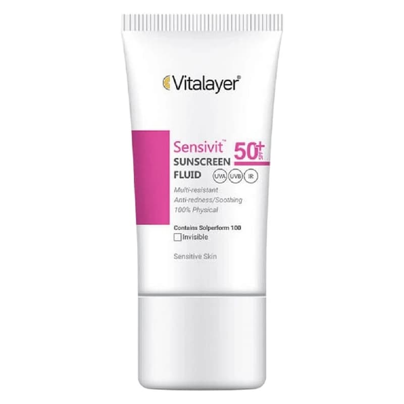فلوئید ضد آفتاب SPF50 پوست حساس ویتالیر (بی رنگ) 50 میلی لیتر — تصویر ۱۲