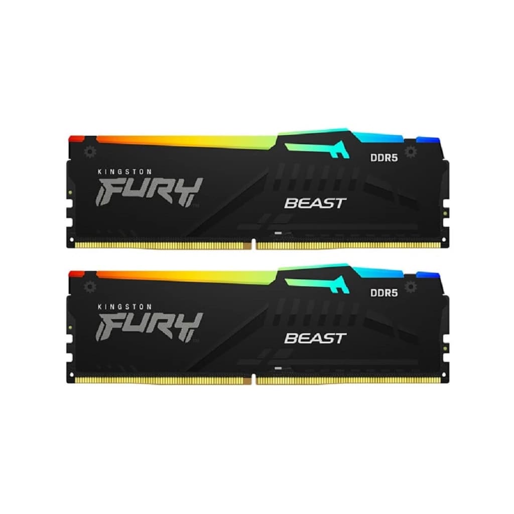 رم کینگستون Fury Beast RGB Black 32GB (2x16GB) 6000MHz DDR5 CL36 — تصویر ۷