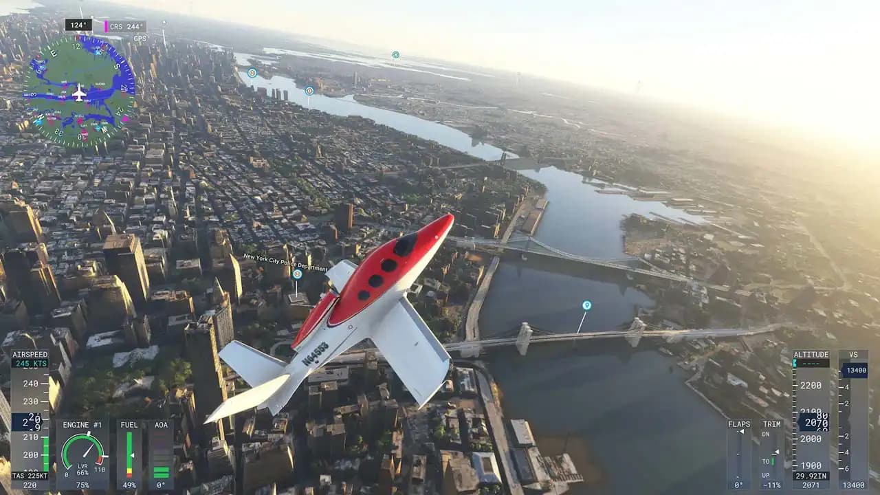 دیسک بازی Flight Simulator 2024 برای PS5 — تصویر ۹