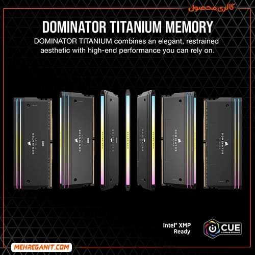رم دسکتاپ کورسیر Dominator Titanium 48GB Dual 6000MHz DDR5 CL30 مشکی ‌ — تصویر ۹