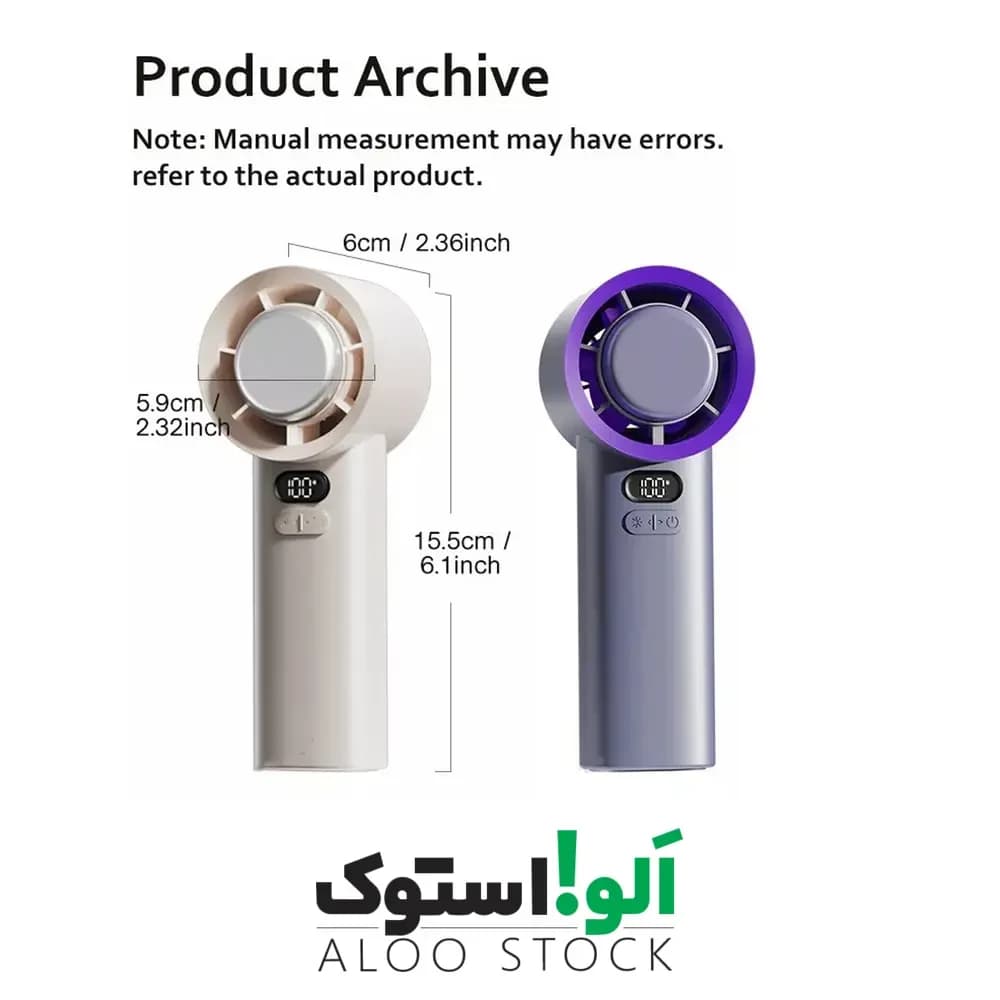 پنکه دستی مینی مدل High Speed Refrigeration Mini Handheld Fan M57 — تصویر ۵