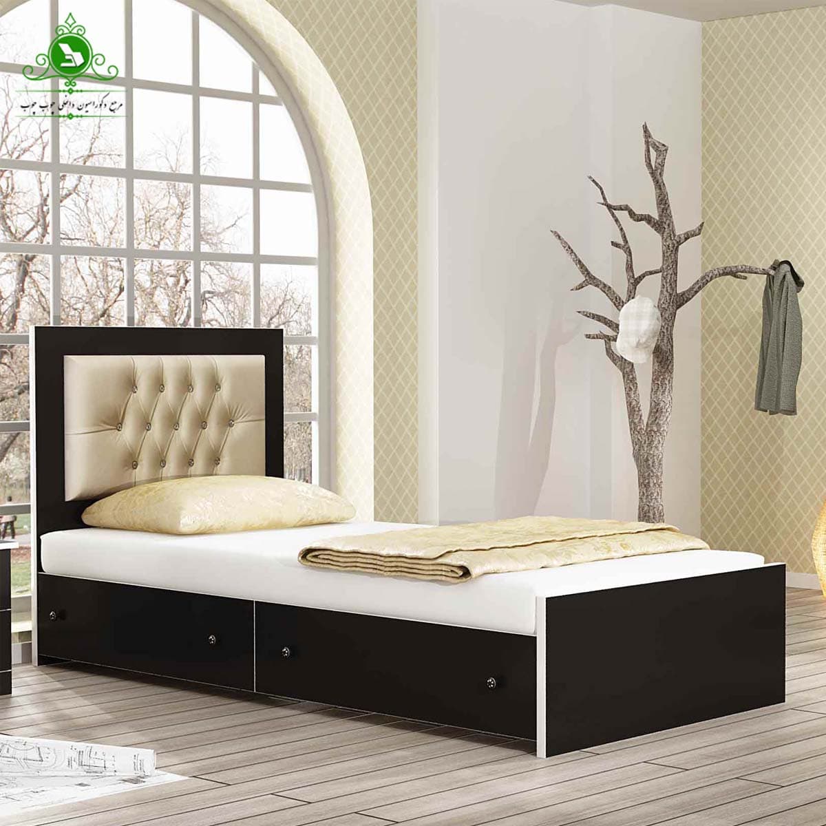 تخت خواب یک نفره چستر مدل پانتا