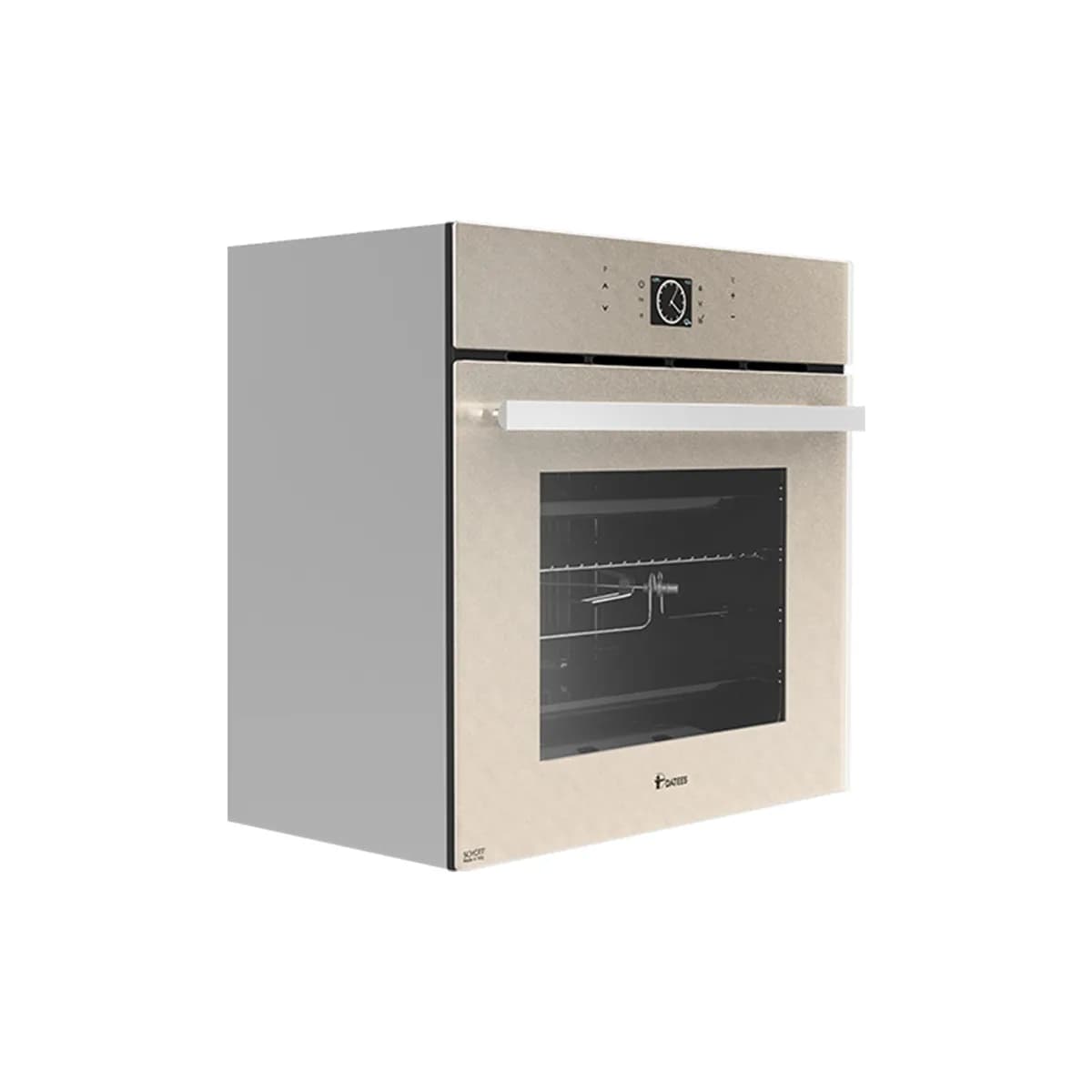 فر برقی توکار داتیس مدل DF675 Beige با شیشه شات شامپاینی — تصویر ۴
