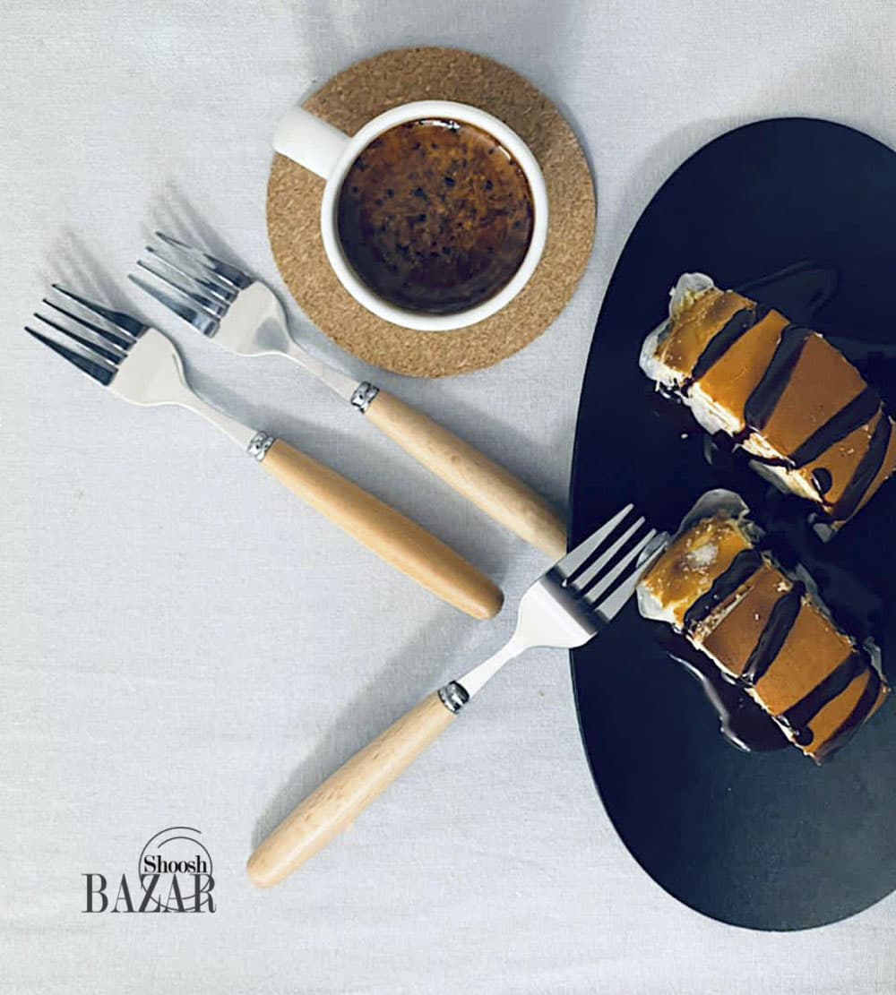 کارد و چنگال دسته چوبی (بامبو) — تصویر ۵