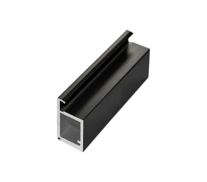 پروفیل درب کمد و کابینت مدل ایتالین استایل رنگ مشکی مات 4 متری فانتونی کد I211