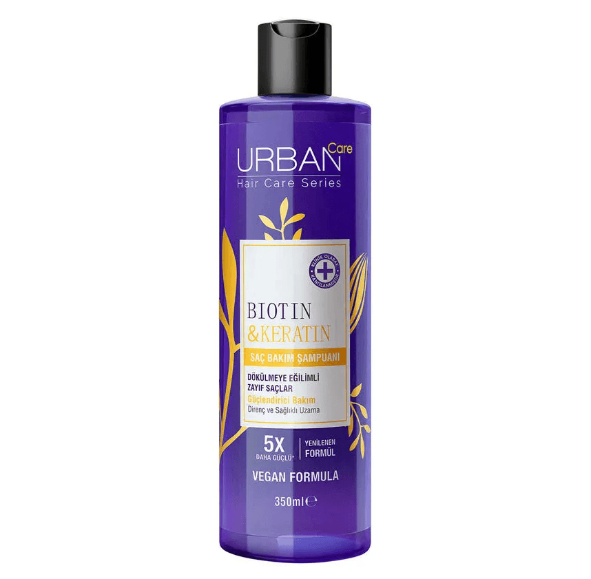 شامپو ضد ریزش اوربن کر Urban Care حاوی بیوتین و کراتین حجم 350 میل