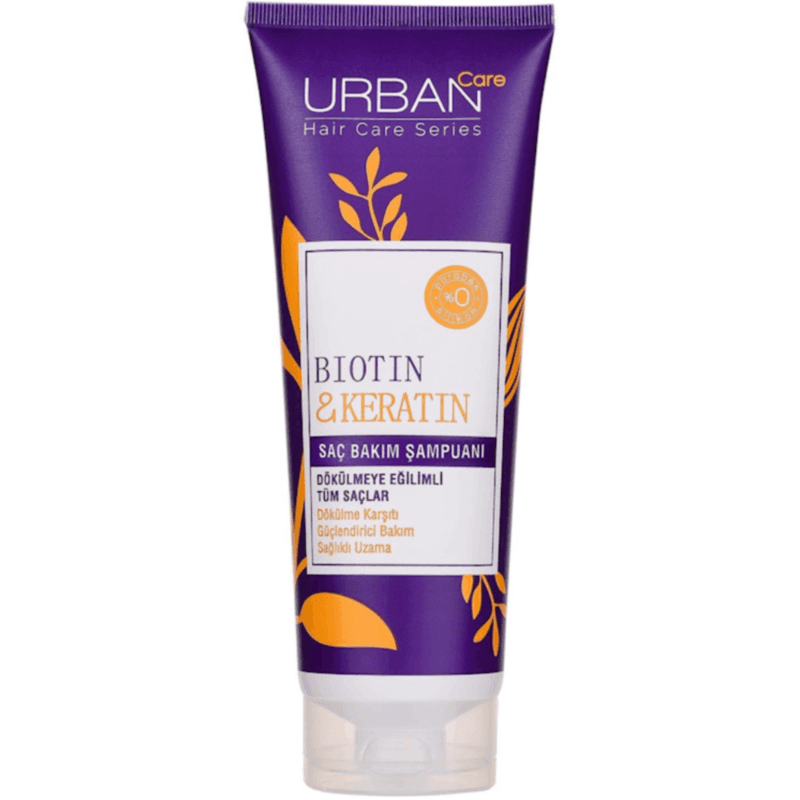 شامپو ضد ریزش اوربن کر Urban Care حاوی بیوتین و کراتین حجم 250 میل — تصویر ۲