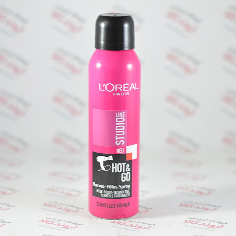 اسپری حالت دهنده مو لورآل L’OREAL مدل HOT & GO