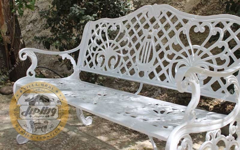 نیمکت آلومینیومی 3نفره مدل چنگ