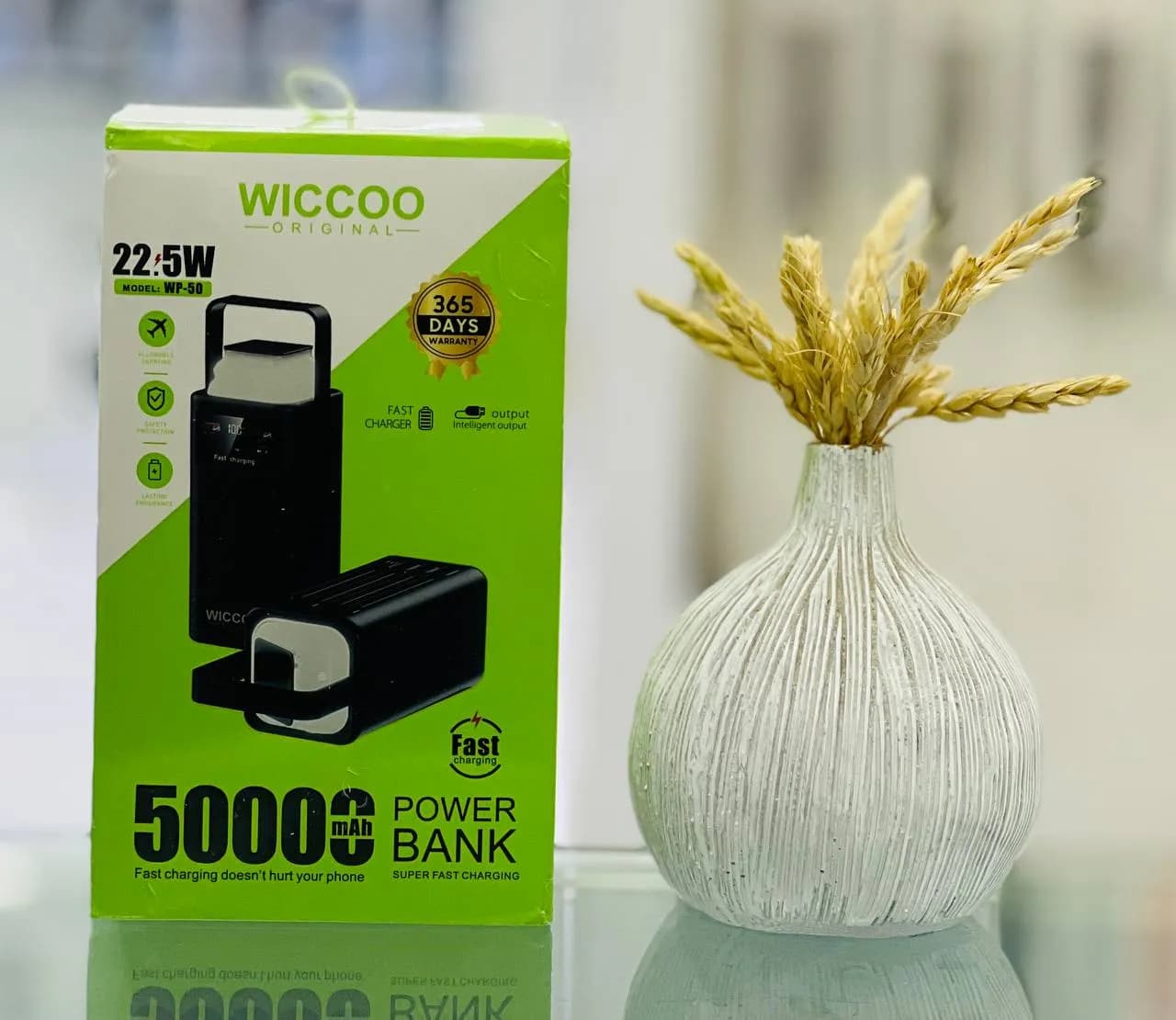 پاوربانک 22.5 وات ویکو مدل Wp50 ظرفیت 50000 میلی آمپر ساعت(اصل)