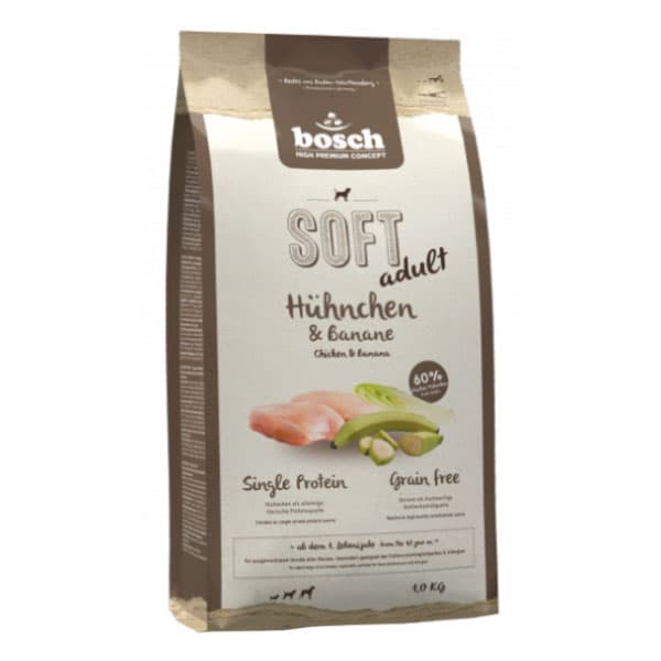 غذای نرم سگ با طعم مرغ و موز بوش – Bosch Chicken and Banana