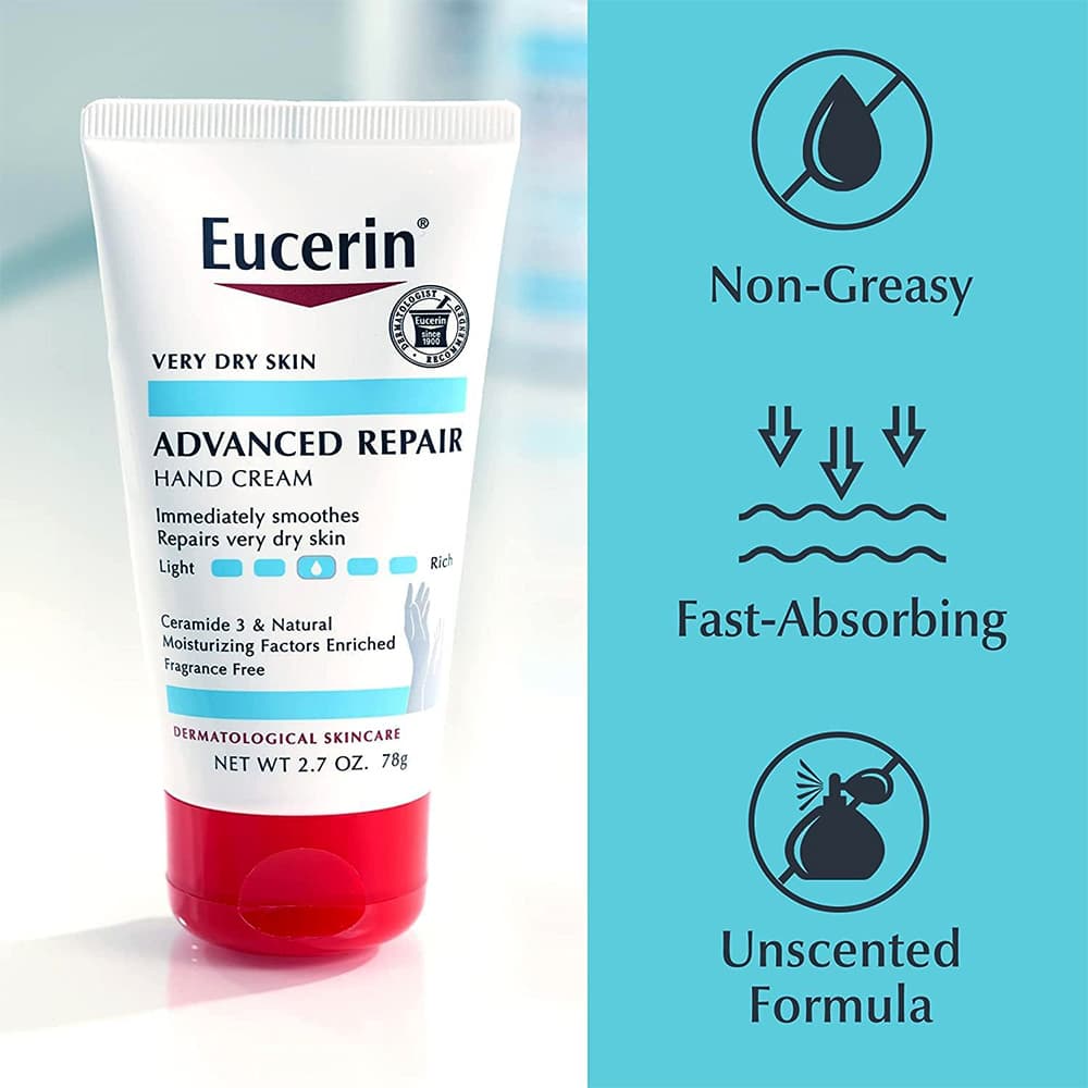 کرم دست ترمیم کننده اوسرین EUCERIN ADVANCED REAPIR HAND CREAM 78G — تصویر ۷