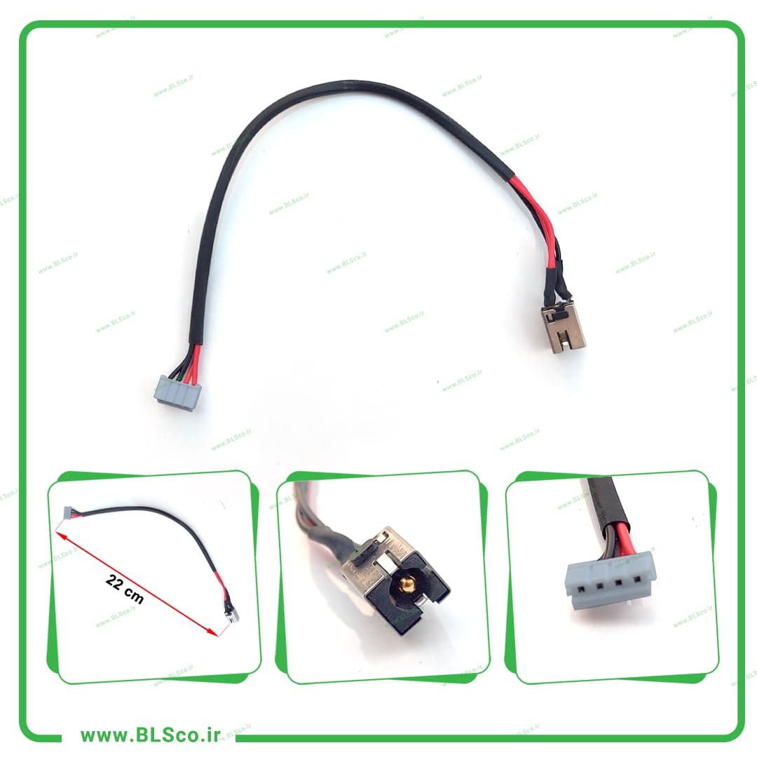 سوکت شارژ کد 5053 لپ تاپ ایسوس K75VJ
