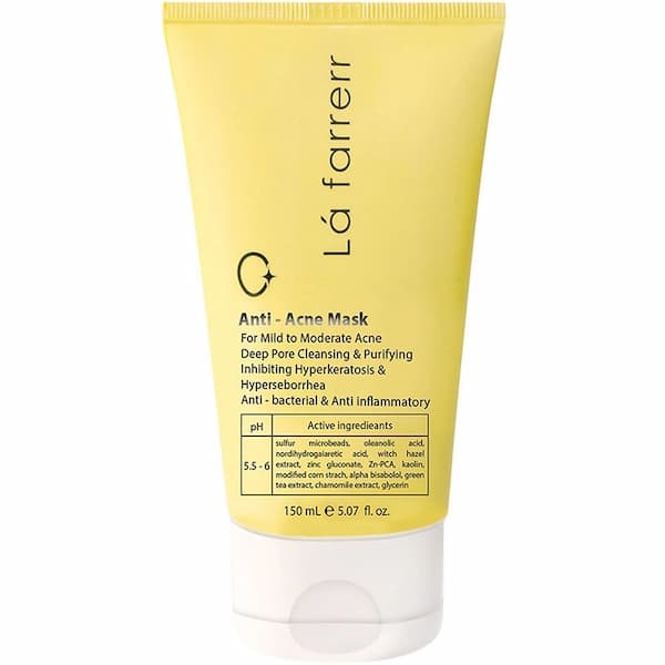 ماسک صورت ضد آکنه (مخصوص پوست های مستعد آکنه) لافارر 150ml — تصویر ۲