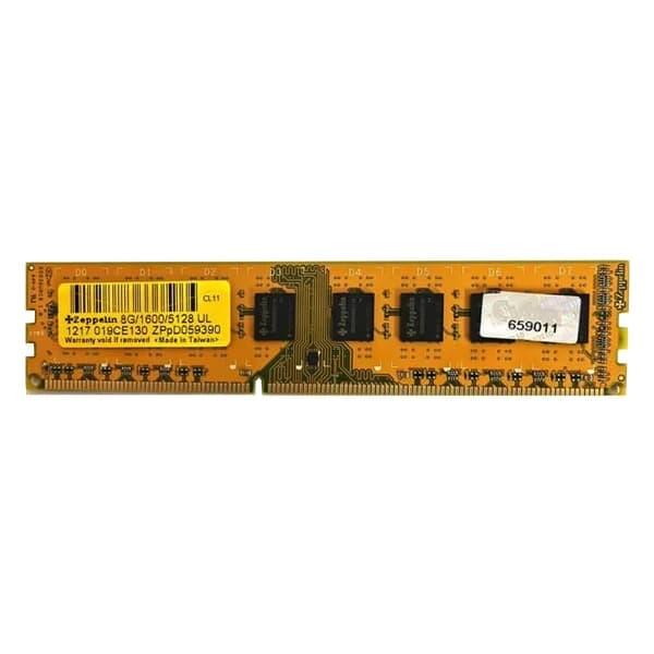 رم دسکتاپ DDR3 تک کاناله 1600 مگاهرتز زپلین مدل CL11 ظرفیت 8 گیگابایت — تصویر ۳
