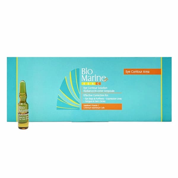 محلول ضد چروک و روشن کننده دور چشم 10 عددی بایومارین 2ml — تصویر ۳