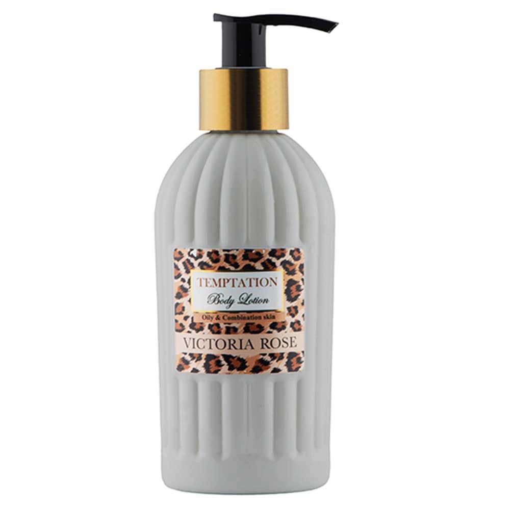 لوسیون بدن برای پوست چرب و مختلط ویکتوریا رز (تیمپیشن) 250ml — تصویر ۲