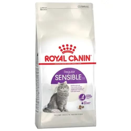 غذای خشک گربه رویال کنین سنسیبل ROYAL CANIN SENSIBLE 4KG