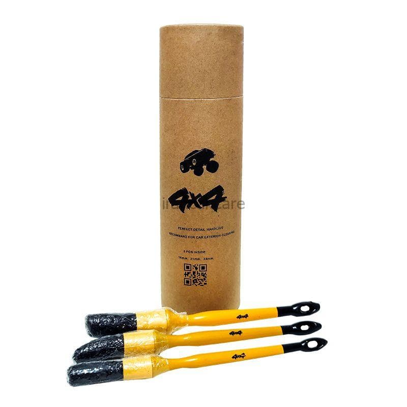 کیت 3 عددی فرچه صفرشویی خودرو مدل 4×4 Detailing Brush