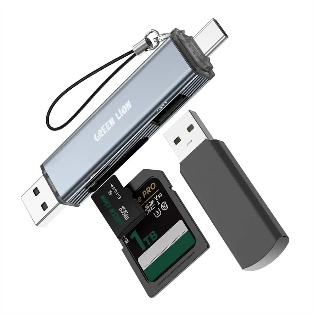 رم‌ریدر چندکاره گرین لاین مدل 3IN1USB-C