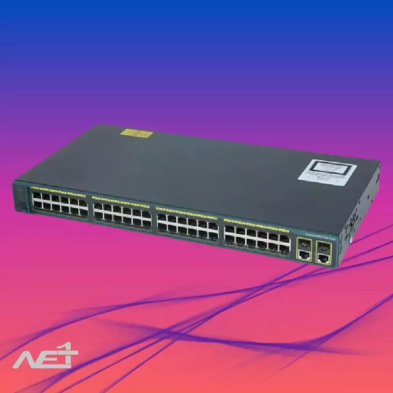 سوئیچ سیسکو 48 پورت مدل Cisco 2960 plus 48pstl — تصویر ۳