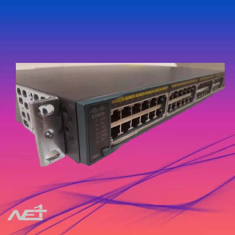سوئیچ سیسکو 48 پورت مدل Cisco 2960 plus 48pstl — تصویر ۴